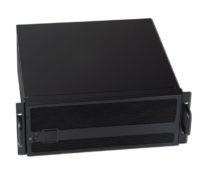 4U black industrial expansion chassis with PCIex8